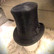 Top Hat, Rabbit Fur, Melusine, Traditional style 20cm high, Hand Made in Italy