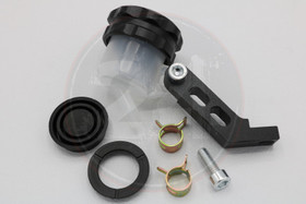 Jarrunestesäiliö musta alumiini korkki