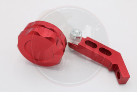 Jarrunestesäiliö punainen alumiini korkki