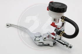 Etujarrusylinteri, musta / kromi