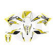 Tarrasarja valkoinen / musta / keltainen, Derbi / Gilera 2011-2017