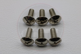 Kateruuvi kromi 6kpl, M5 x 12mm kanta 11mm