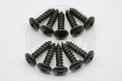 Kateruuvi musta 10kpl, M5 x 20mm