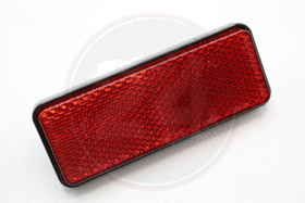 Heijastin punainen 90 x 35mm, ruuvi kiinnitys M6 yhdellä + lukitustappi