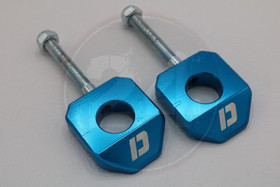 Ketjunkiristin pari 15mm alumiini sininen, Aprilia / Derbi / Gilera