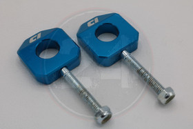 Ketjunkiristin pari 15mm alumiini sininen, Aprilia / Derbi / Gilera