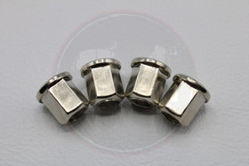 Sylinterin pinnapulttien mutterit 4kpl M7 x 1.0mm, Minarelli Am6 / Derbi Euro 2