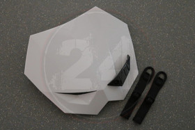 Numerokilpi, valkoinen