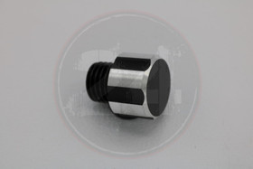 Öljyn täyttökorkki alumiini musta, Minarelli Am6