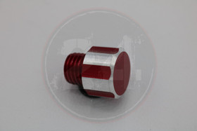 Öljyn täyttökorkki alumiini punainen, Minarelli Am6