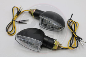 Led-vilkkupari, musta