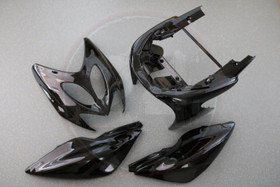 Katesarja metallinhohto musta (4 osaa), MBK Nitro / Yamaha Aerox
