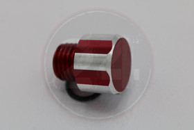 Öljyn täyttökorkki alumiini punainen, Derbi Euro 2 / 3 / 4