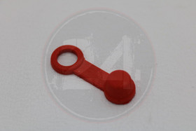 Jarrusatulan ilmausruuvin suojakumi, punainen