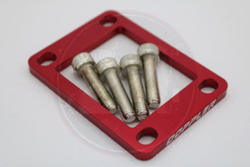 Läppärungon korotuspala 5mm + ruuvit punainen, Minarelli Am6 / Derbi Euro 2 / 3 / 4