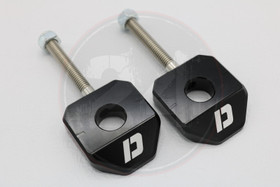 Ketjunkiristin pari 12mm alumiini musta, Aprilia / Derbi / Gilera