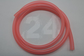Polttoaineletku läpinäkyvä mattapinkki 1m, 5 x 8mm