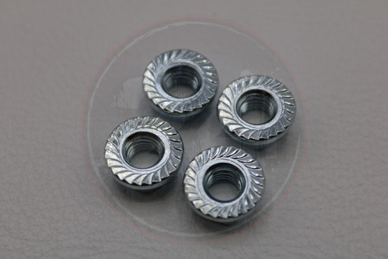 Sylinterin pinnapulttien mutterit 4kpl, M6 x 1.0mm