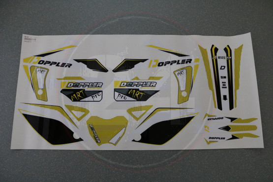 Tarrasarja valkoinen / musta / keltainen, Rieju MRT 2009 - 2021