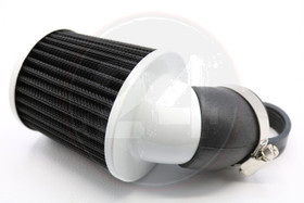 Ilmansuodatin Power filter 28/35mm 90° kulmalla, valkoinen / musta