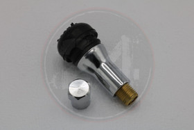 Tubeless venttiili suora, kromi