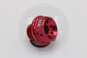 Öljyn täyttökorkki alumiini punainen, Minarelli MBK / Yamaha