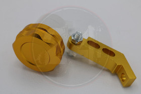 Jarrunestesäiliö kulta alumiini korkki