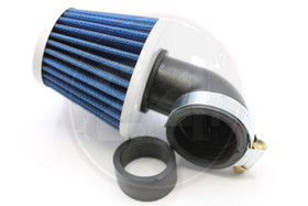 Ilmansuodatin Power filter 28/35mm 90° kulmalla, valkoinen