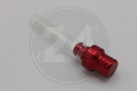 Huohotinletku alumiini venttiilillä, punainen