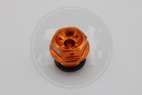 Öljyn täyttökorkki alumiini oranssi, Minarelli MBK / Yamaha