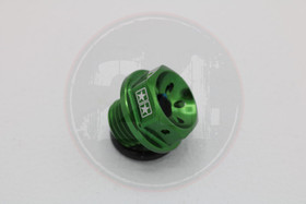 Öljyn täyttökorkki alumiini vihreä, Minarelli MBK / Yamaha