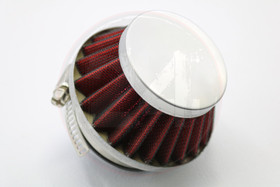 Ilmansuodatin Power filter 42/45-54mm, kromi / punainen