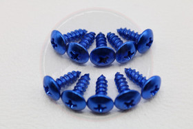 Kateruuvi sininen 10kpl, M4 x 12mm