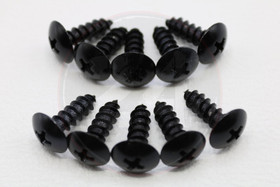 Kateruuvi musta 10kpl, M5 x 15mm