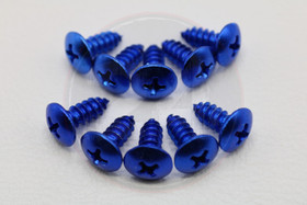 Kateruuvi sininen 10kpl, M5 x 12mm