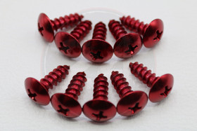 Kateruuvi punainen 10kpl, M5 x 15mm