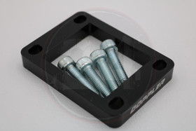 Läppärungon korotuspala 10mm + ruuvit musta, Minarelli Am6 / Derbi Euro 2 / 3 / 4