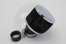 Ilmansuodatin vaahtomuovi 28/35mm 45° kulmalla, musta