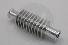 Lauhdutin lyhyt hopea, 17mm letkujen väliin