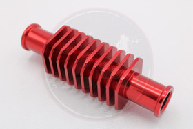 Lauhdutin lyhyt punainen, 17mm letkujen väliin