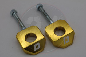 Ketjunkiristin pari 15mm alumiini kulta, Aprilia / Derbi / Gilera