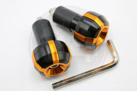 Ohjaustangon päätypainot, musta / oranssi