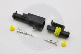 Johtoliitin vesisuojattu 1-napainen