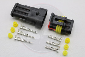 Johtoliitin vesisuojattu 3-napainen