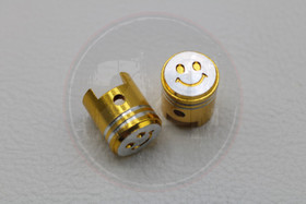 Venttiilihatut, kulta mäntä / smile