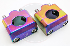 Ohjaustangon kiinnikepari CNC neonkromi