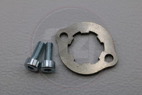 Eturattaan lukituslevy 24mm + ruuvit, Aprilia / Derbi / Gilera