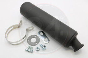 Äänenvaimennin + kiinnityssarja musta, Beta, Derbi, Sherco