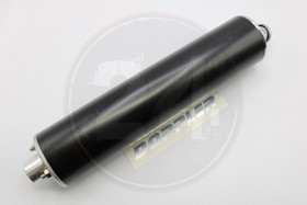 Äänenvaimennin alumiini Ø 70mm + kiinnityssarja, musta