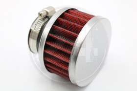 Ilmansuodatin Power filter 35mm, kromi / punainen